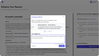 Review & Download Instantly feature